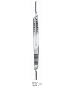 Scalpel Handles No.3+4, Double-Ended Solid 16Cm  (SS-5-137)