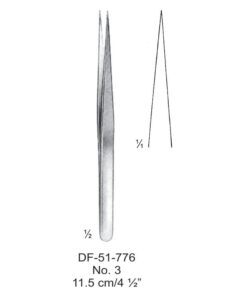 Jewelers Micro Forceps, No.3, Str, 11.5Cm (SS-51-776)