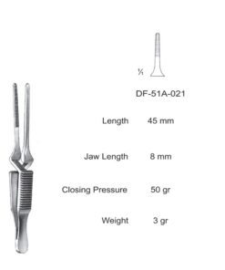 Diethrich  Bulldog Clamps, Str, 45Mm (SS-51A-021)