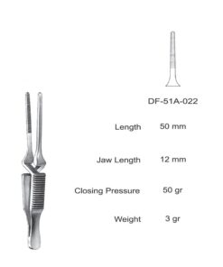 Diethrich  Bulldog Clamps, Str, 50Mm (SS-51A-022)