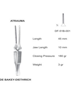 Debakey Bulldog Atrauma Bulldog Clamp, Str, 45Mm (SS-51B-001)
