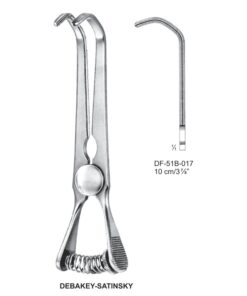 Debakey-Stainsky Atrauma Bulldog Clamp, 10Cm (SS-51B-017)