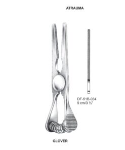 Glover Atrauma Bulldog Clamp, Str,  9Cm (SS-51B-034)