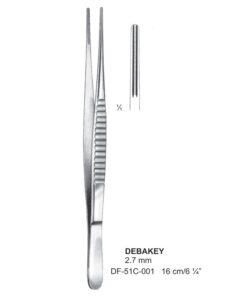 Debakey Atrauma Forceps, Str, 16Cm, 2.7Mm (SS-51C-001)