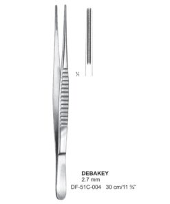 Debakey Atrauma Forceps, Str, 30Cm, 2.7Mm (SS-51C-004)