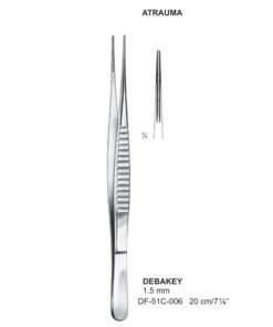 Debakey Atrauma Forceps, Str, 20Cm, 1.5Mm (SS-51C-006)