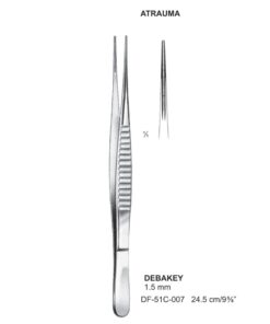 Debakey Atrauma Forceps, Str, 24.5Cm, 1.5Mm (SS-51C-007)