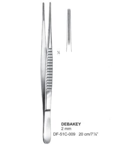 Debakey Atrauma Forceps, Str, 20Cm, 2Mm (SS-51C-009)