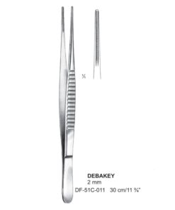 Debakey Atrauma Forceps, Str, 30Cm, 2Mm (SS-51C-011)