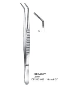 Debakey Atrauma Forceps, Angled, 16Cm, 2Mm (SS-51C-012)