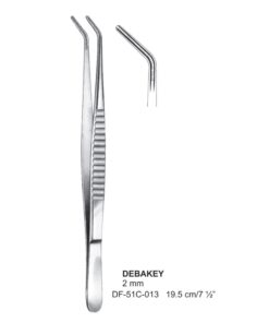 Debakey Atrauma Forceps, Angled, 19.5Cm, 2Mm (SS-51C-013)