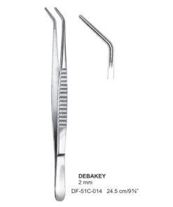 Debakey Atrauma Forceps, Angled, 24.5Cm, 2Mm (SS-51C-014)