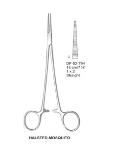 Halsted-Mosquito Artery Forceps, Str, 1X2 Teeth, 18Cm (SS-52-794)