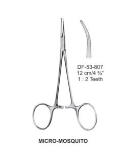 Micro-Mosquito Artery Forceps, Cvd, 1X2 Teeth, 12Cm (SS-53-807)
