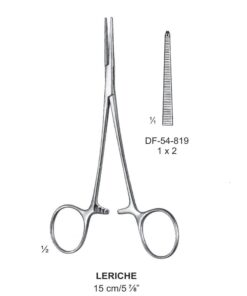 Leriche Artery Forceps, Str, 1X2 Teeth, 15Cm (SS-54-819)