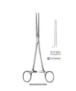 Rochester-Pean Artery Forceps, Str, 14.5Cm (SS-57-863A)