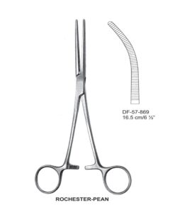 Rochester-Pean Artery Forceps, Cvd, 16.5Cm (SS-57-869)