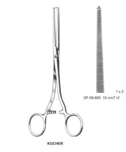 Kocher Artery Forceps, Str, 1X2 Teeth, 18Cm (SS-58-885)