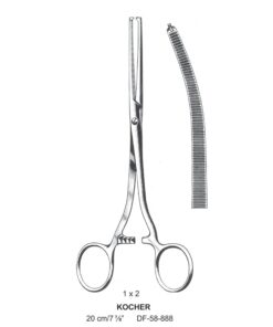Kocher Artery Forceps, Cvd, 1X2 Teeth, 20Cm (SS-58-888)