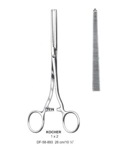 Kocher Artery Forceps, Str, 1X2 Teeth, 26Cm (SS-58-893)