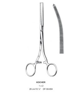 Kocher Artery Forceps, Cvd, 1X2 Teeth, 26Cm (SS-58-894)