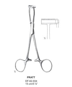 Pratt Artery Forceps, T-Shaped Jaws, 15Cm (SS-62-934)