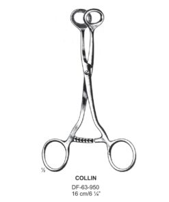 Collin Tongue Holding Forceps, 16Cm (SS-63-950)
