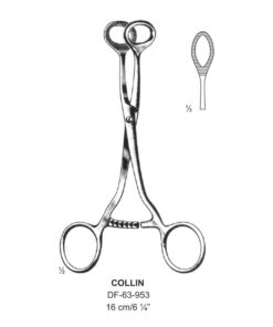 Collin Tongue Holding Forceps, 16Cm (SS-63-953)