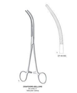 Crafoord-Sellors Vascular Clamps, Cvd, 24Cm  (SS-68-985)