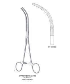 Crafoord-Sellors Vascular Clamps, Medium Cvd, 24Cm  (SS-68-986)