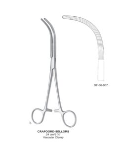 Crafoord-Sellors Vascular Clamps, Strong Cvd, 24Cm  (SS-68-987)