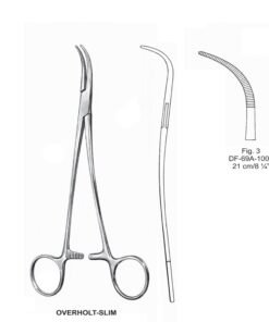 Overholt-Slim Artery Forceps, S-Shaped, Fig-3, 21Cm (SS-69A-1000)