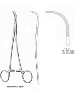Overholt-Slim Artery Forceps, S-Shaped, Fig-5, 24.5Cm (SS-69A-1002)