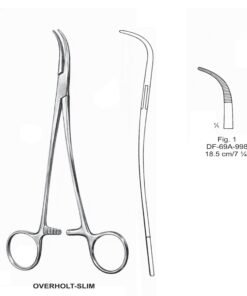 Overholt-Slim Artery Forceps, S-Shaped, Fig-1, 18.5Cm (SS-69A-998)