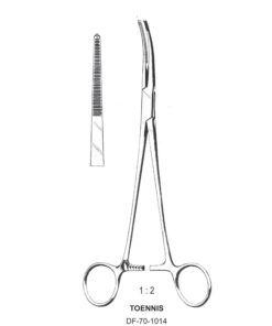 Toennis Dissecting Forceps, Str, 1X2 Teeth, 21Cm (SS-70-1014)