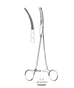Toennis Dissecting Forceps, Cvd, 1X2 Teeth, 26Cm (SS-70-1017)