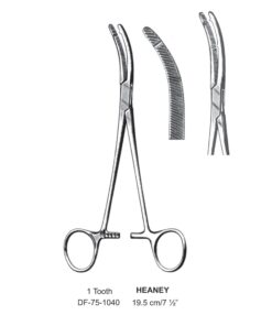 Heaney Hysterctomy Forceps, Cvd,  1-Tooth, 19.5Cm (SS-75-1040)