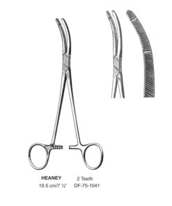 Heaney Hysterctomy Forceps, Cvd,  2-Teeth, 19.5Cm (SS-75-1041)