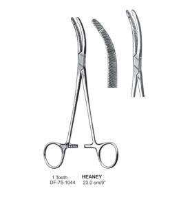 Heaney Hysterctomy Forceps, Cvd,  1-Tooth, 23Cm (SS-75-1044)