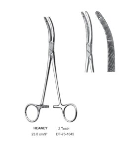 Heaney Hysterctomy Forceps, Cvd,  2-Teeth, 23Cm (SS-75-1045)