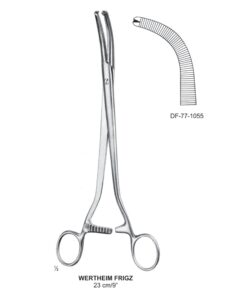 Wertheim Hysterectomy Forceps, Angled, 23Cm