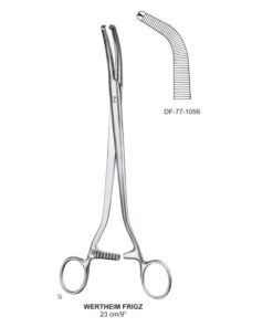 Wertheim Hysterectomy Forceps, Strong Angled, 23Cm