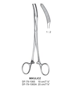 Mikulicz Peritoneal Clamp Forceps, 1X2 Teeth, 20Cm  (SS-79-1065A)