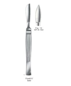 Operating Knives Fig 14, Solid 17Cm  (SS-8-162)