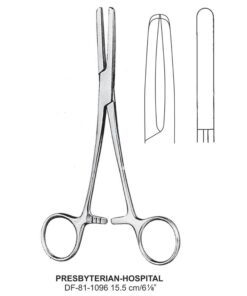 Presbyterian-Hospital Tubing Clamps, Smooth Jaws, 15.5Cm (SS-81-1096)