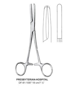 Presbyterian-Hospital Tubing Clamps, Smooth Jaws, 19Cm (SS-81-1097)