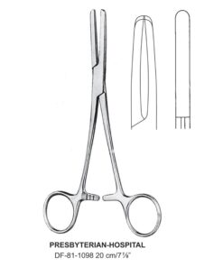 Presbyterian-Hospital Tubing Clamps, Smooth Jaws, 20Cm (SS-81-1098)