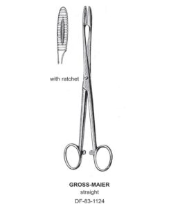 Gross-Maier Forceps, Str, With Ratchet, 18Cm (SS-83-1124)