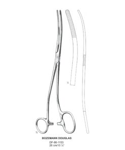 Bozemann-Douglas Dressing Forceps, S-Shaped, 26Cm (SS-86-1153)