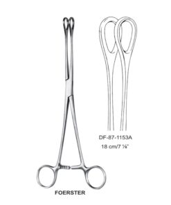 Foerster Sponge Forceps, Str, Plain, 18Cm (SS-87-1153A)